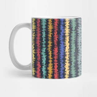 Abstract colorful Pastel wavy lines Pattern Mug